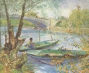 Vincent Van Gogh Fishing in the Spring,Pont de Clichy (nn04) France oil painting reproduction